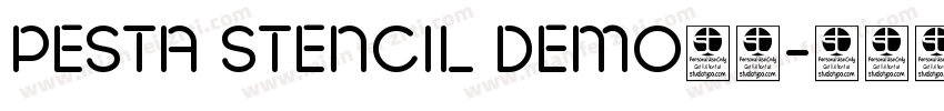 PESTA STENCIL DEMO字体字体转换